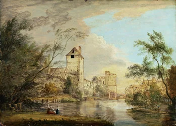 Vue inachevée de la porte ouest, Canterbury, c.1790-1800